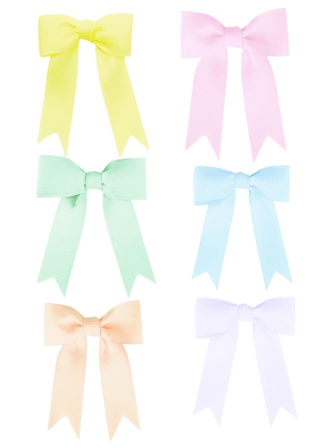 Meseey Premade Grosgrain Ribbon Bows for Treat Bags, 3 Inches, Set (Pastel Set, 30) - Image 1